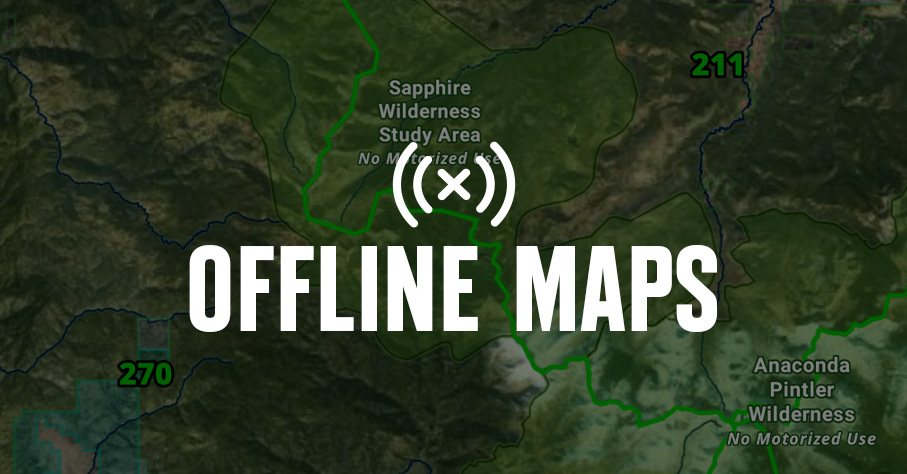 onX Hunt app feature Offline Maps