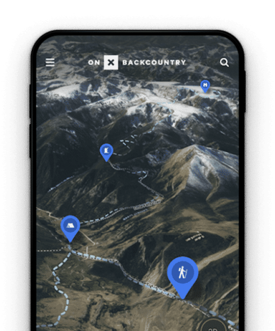 OnX Backcountry GPS Map App For Navigation, Hiking, Skiing & Backpacking