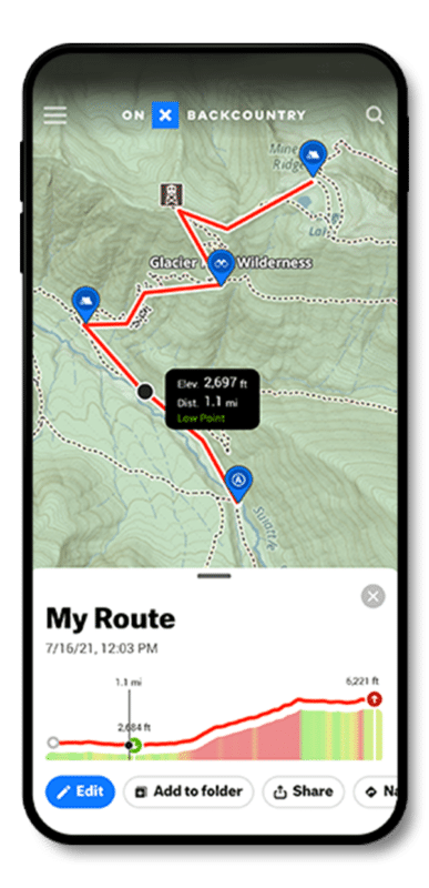 onX Backcountry GPS Map App for Backpacking, Hiking, Skiing, and More