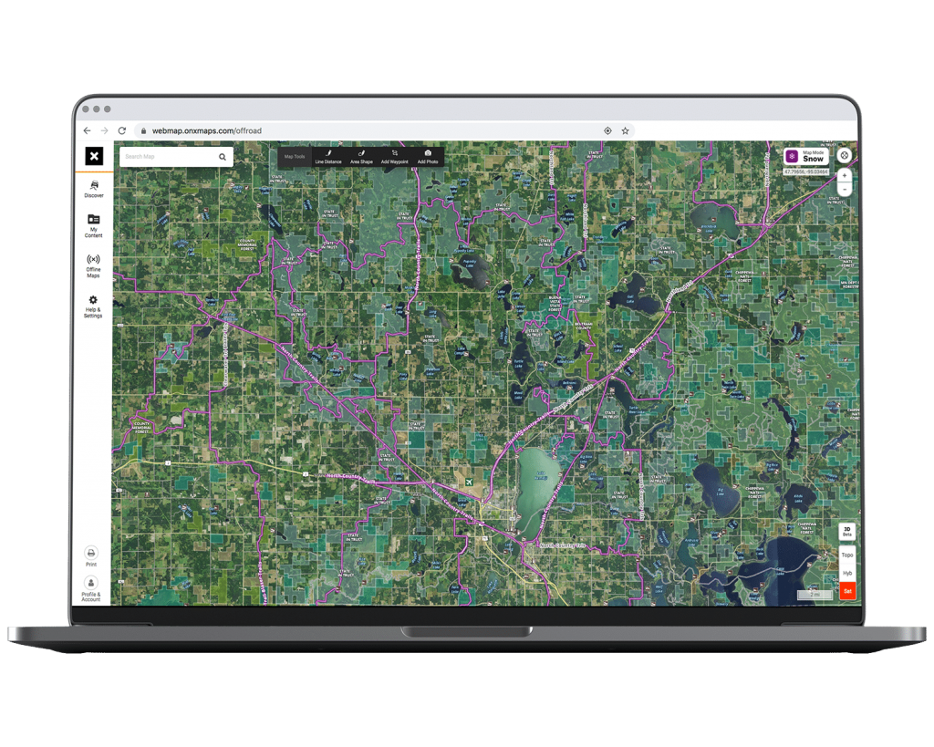 snowmobile route planning