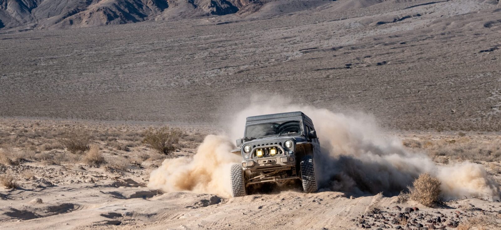 Jeep in Death Valley