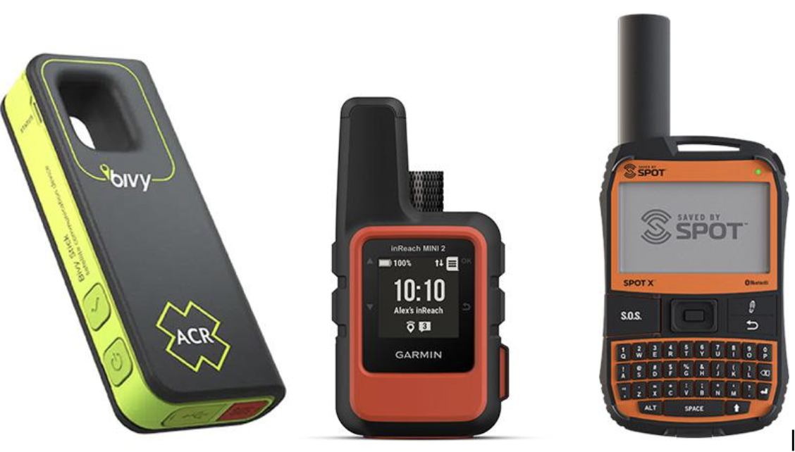 rescue essentials for off-roading including walkie-talkies and sat phone 