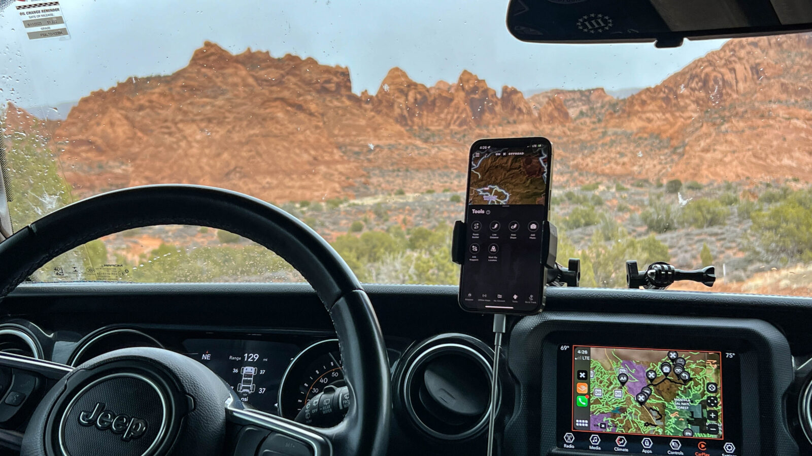 onX Offroad on apple carplay