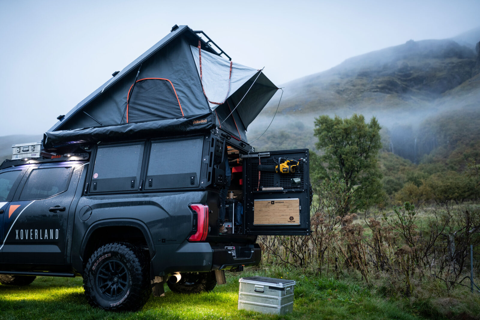 off-roading gear on a tricked out vehicle 